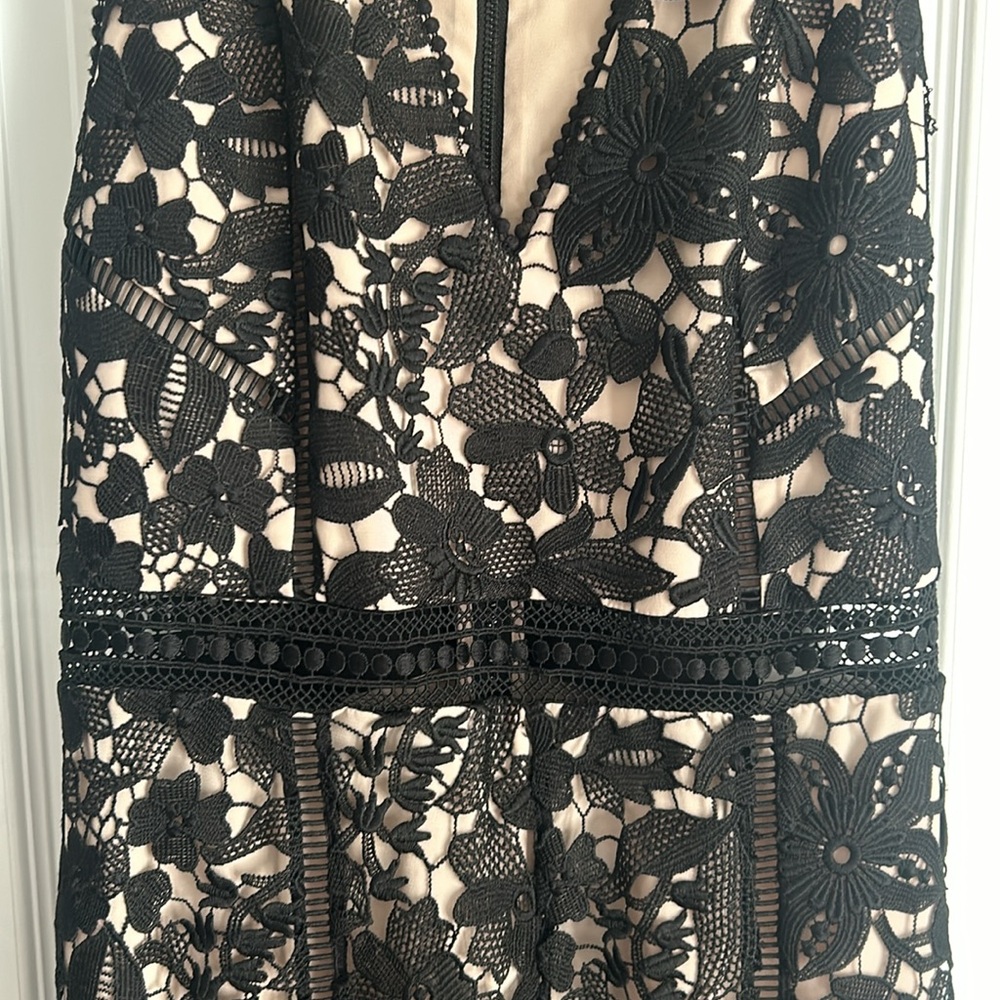 Alice and Olivia Chels deep V lace jumpsuit - Picture 4 of 14